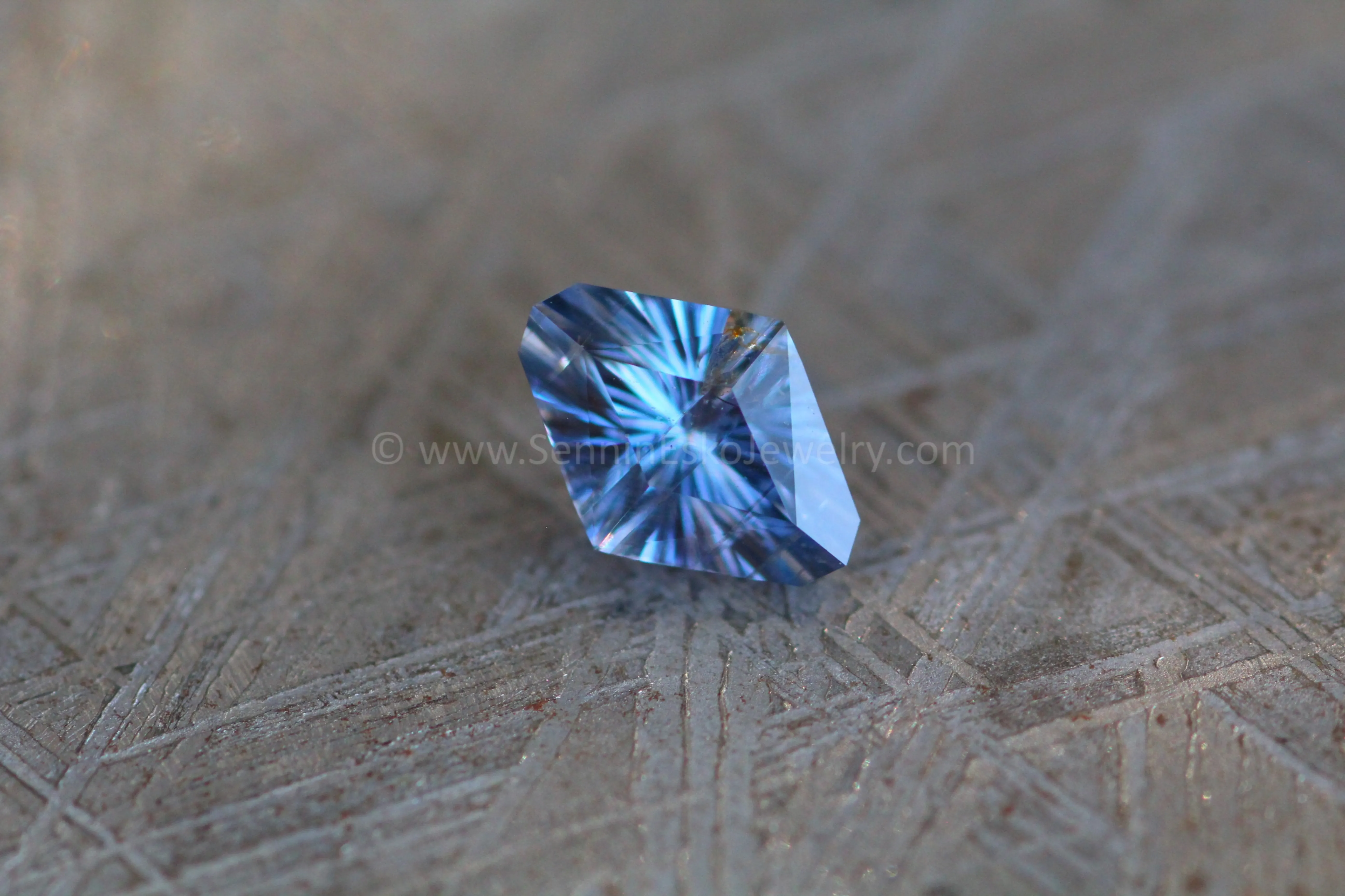 1 ct Peacock Umba Sapphire Octagon -  8.8x3.7mm, Fantasy Cut