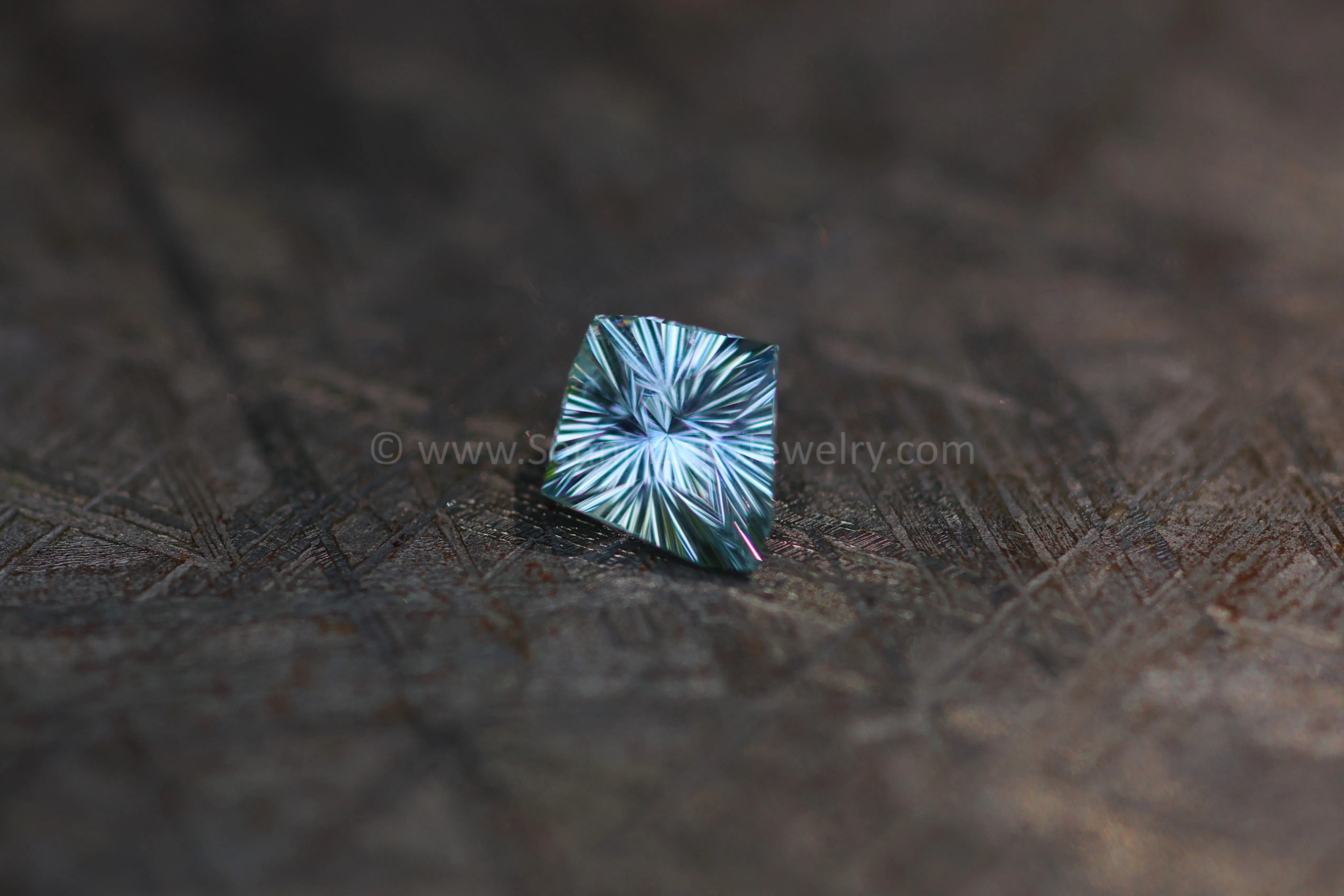 1.3 Carat Silvery Blue Sapphire Kite - 8.1x7.4mm