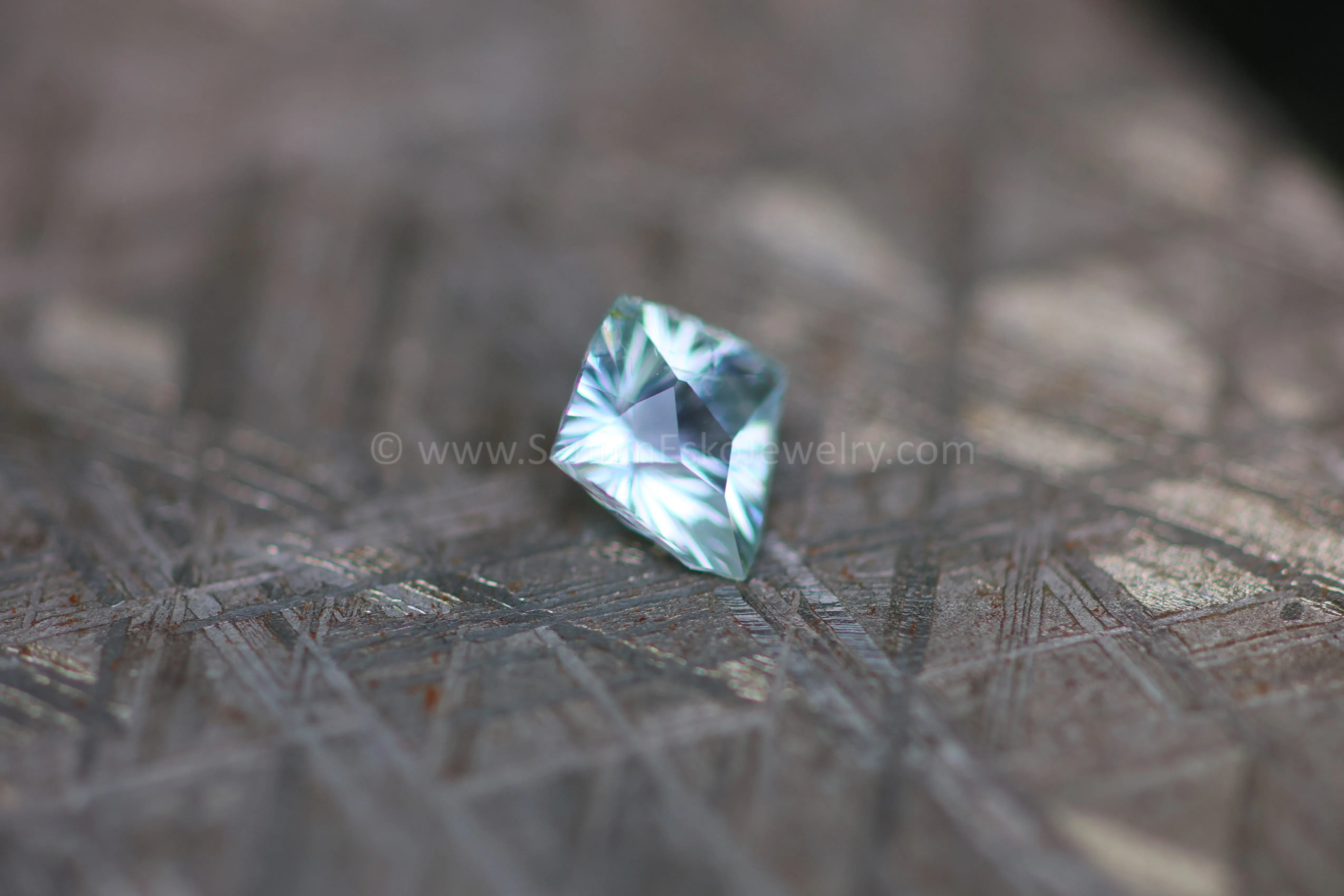 1.3 Carat Silvery Blue Sapphire Kite - 8.1x7.4mm