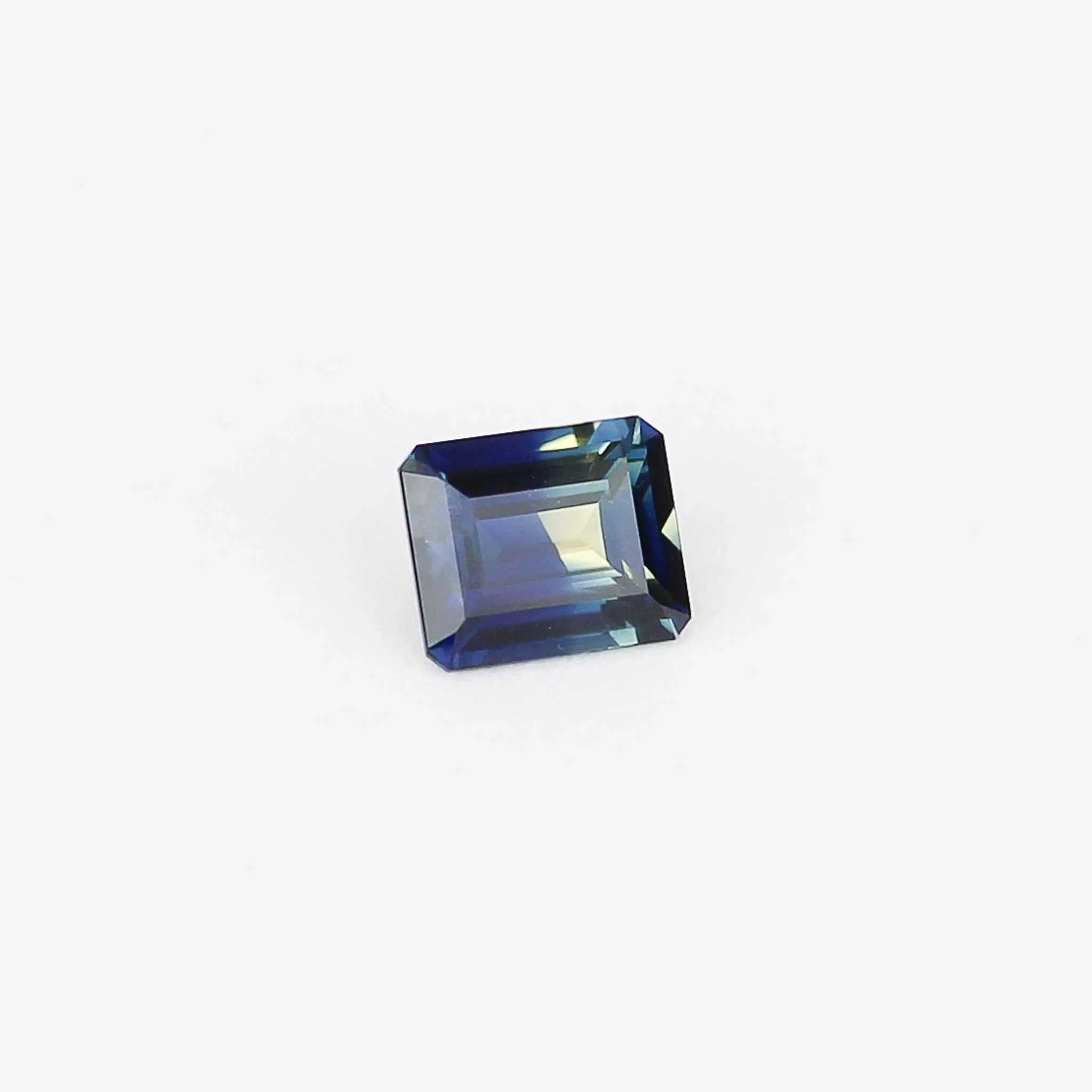 1.37ct Emerald Cut Blue Yellow Sapphire