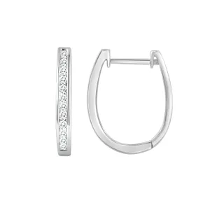 14K 24RD0.22CT EARRING HUGGIES (102DE1614)