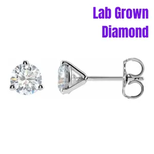 14K Gold Lab Grown Diamond .50CTW Martini Stud Earrings