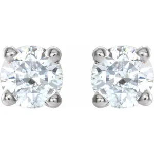 14K White 1/4 CTW Natural Diamond Stud Earrings