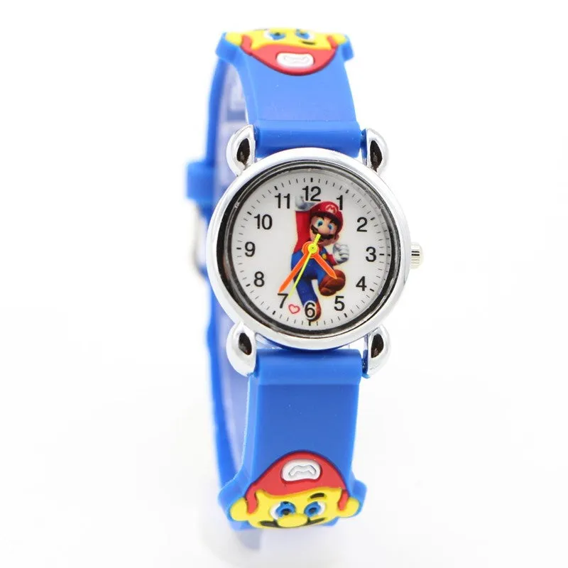 3D Cartoon Desgin Fashion Watches Children Kids Watch Clock Boys Gift Casual Quartz Wristwatch Relojes Kol Saati