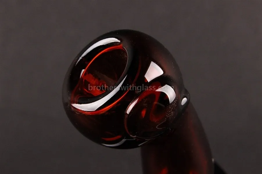 Amber Glass Slide With Bent Neck 18mm