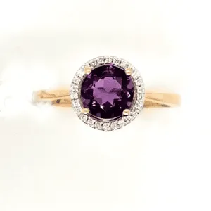 Amethyst & Diamond ring