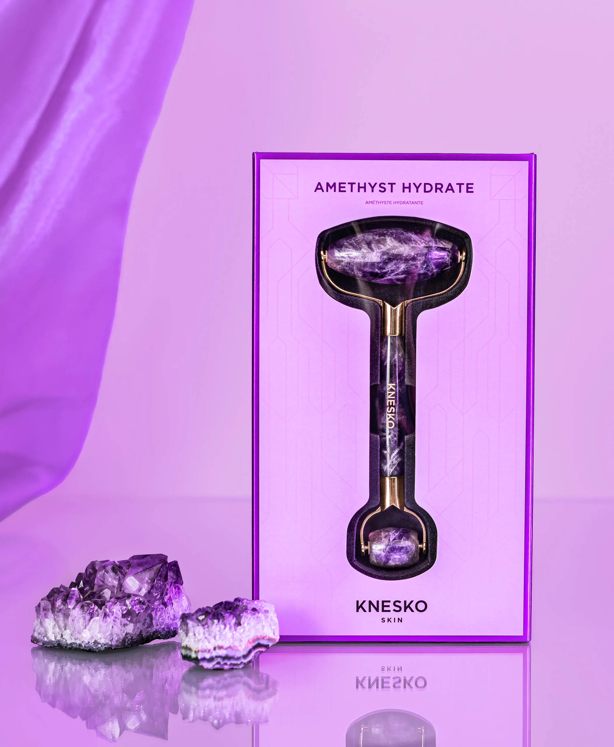 Amethyst Gemstone Roller