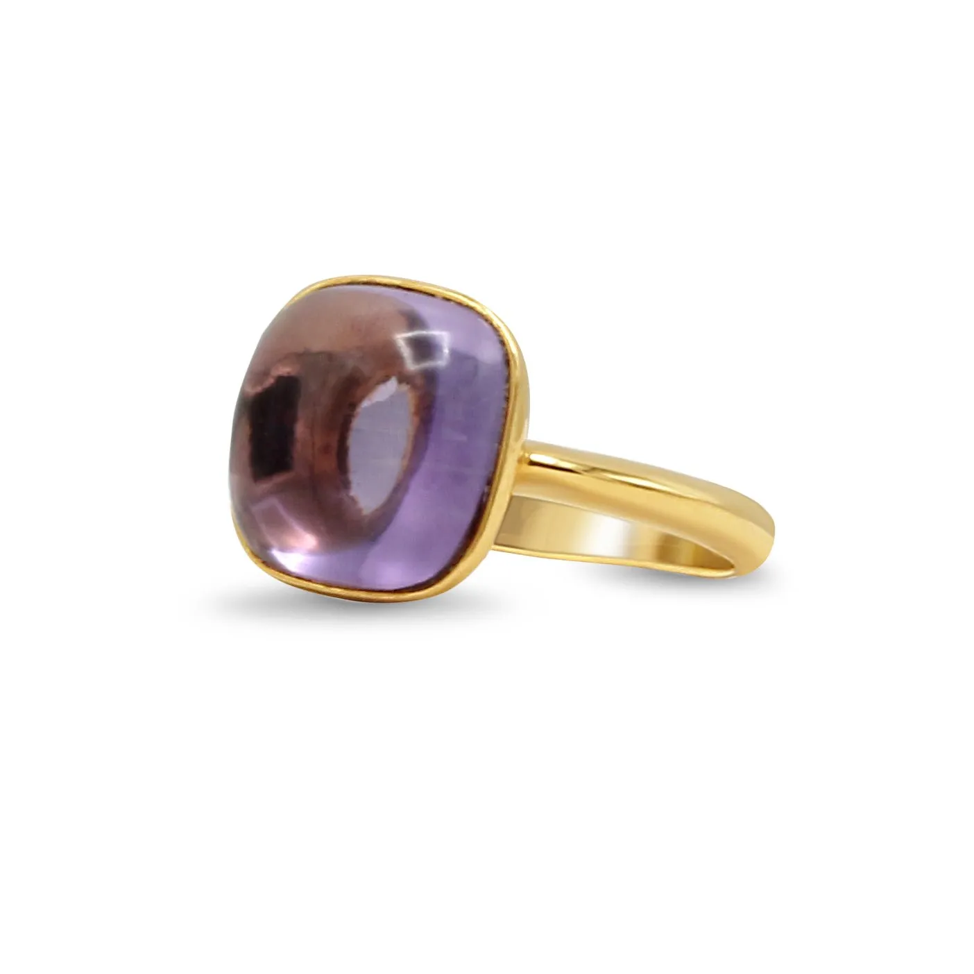 Amethyst Ring - 18ct Yellow Gold