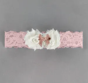 Anastasia Bridal Garter - Rose Gold