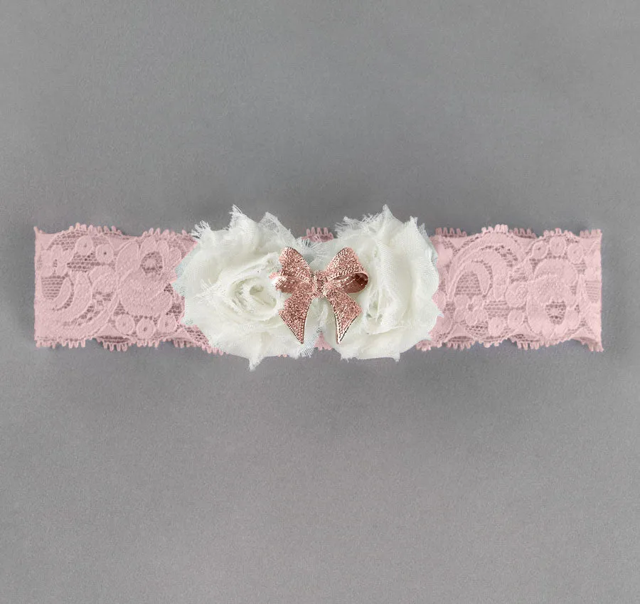 Anastasia Bridal Garter - Rose Gold