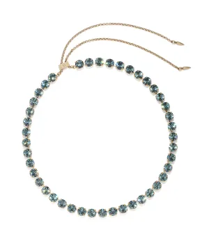 Arista Slider Necklace in Smoked Sapphire