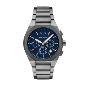 Armani Exchange Chronograph Gunmetal Stainless Steel Watch AX4182