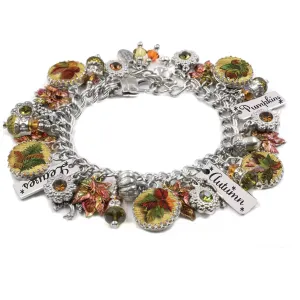 Autumn Leaves Charm Bracelet