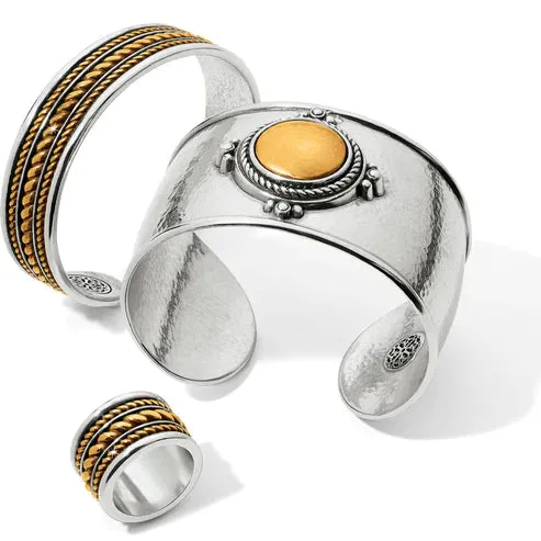 Brighton | Monete Narrow Cuff Bracelet in Silver and Gold Tone