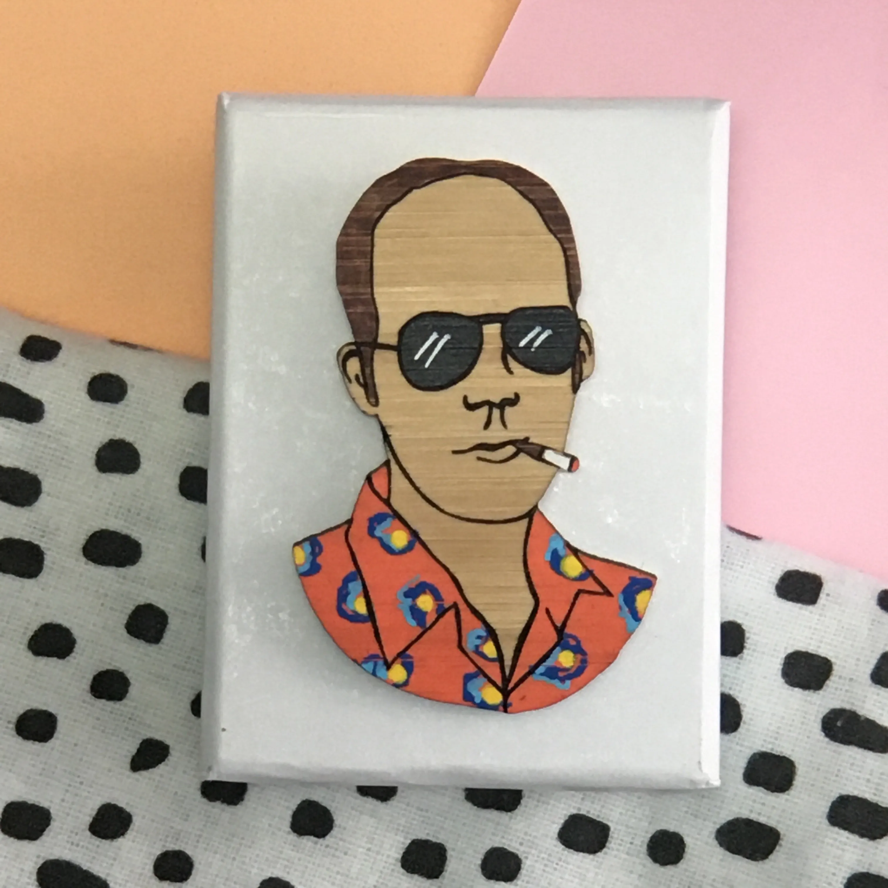 Brooch: Hunter S. Thompson