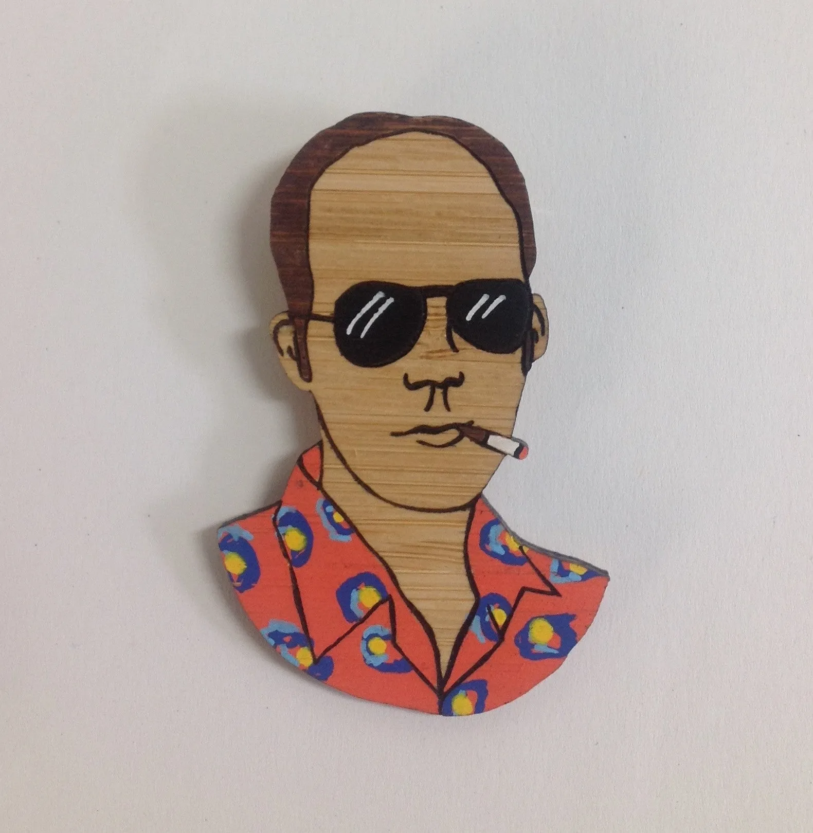 Brooch: Hunter S. Thompson