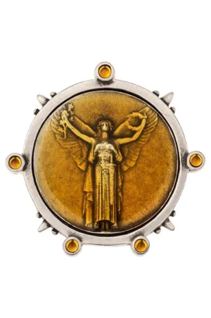 Civilization Medallion Brooch