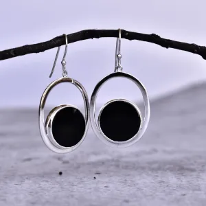 Coin Treasury - Onyx Earrings