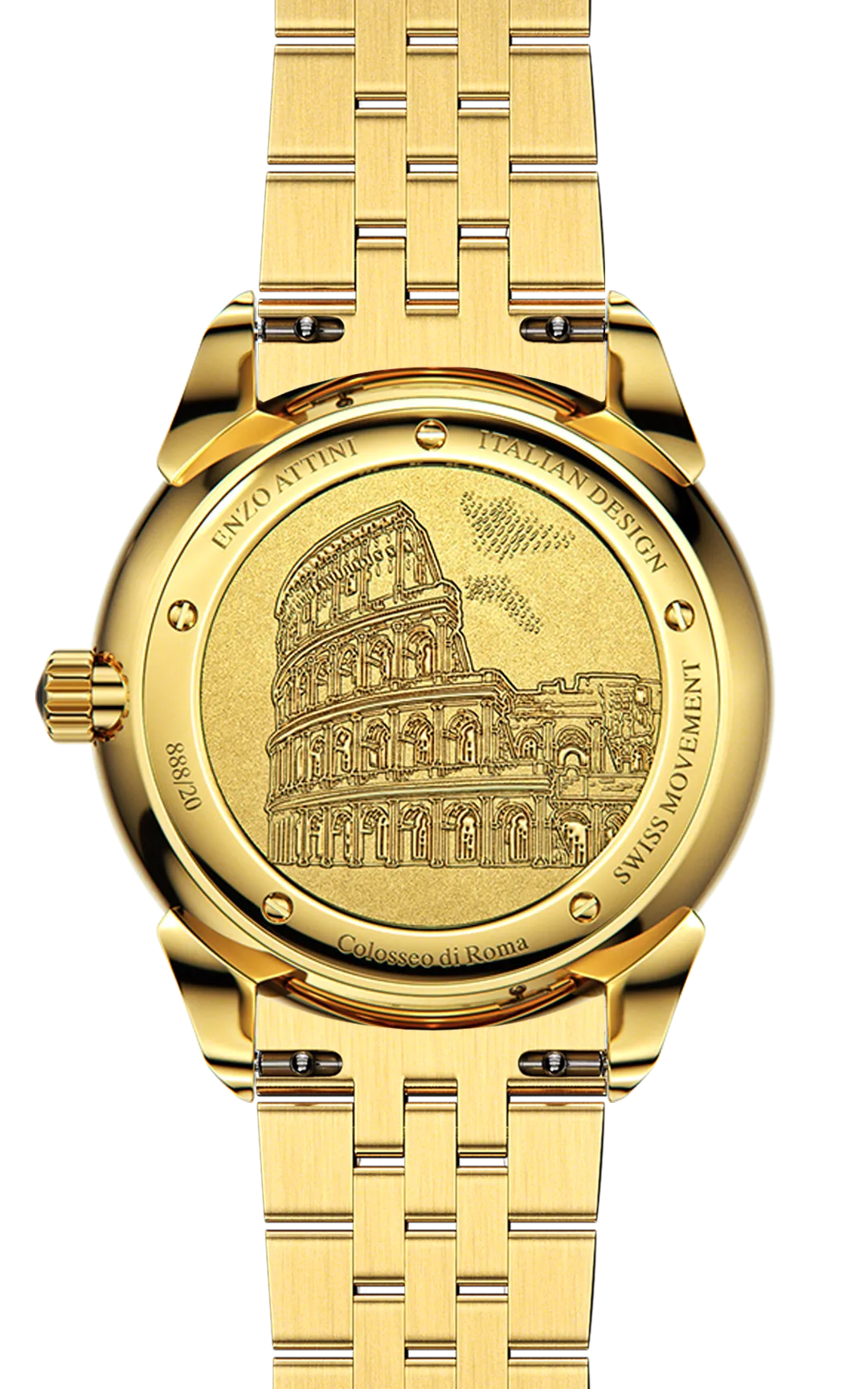 Colosseo di Roma - President Bracelet / Swiss Movement.