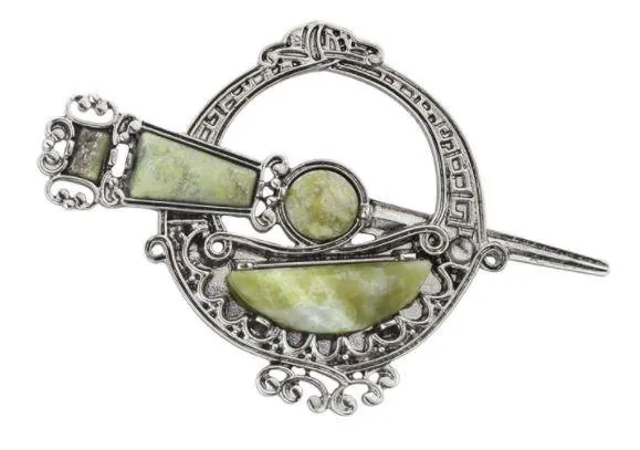 Connemara Marble Tara Brooch