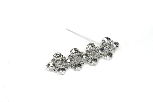 Crystal Rhinestone Brooch With Pin 3" x 1" - 1 Piece