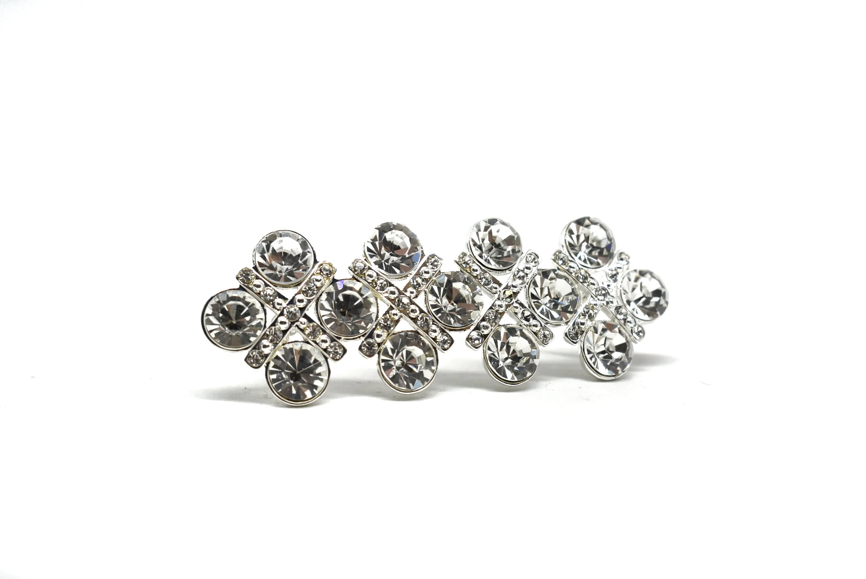 Crystal Rhinestone Brooch With Pin 3" x 1" - 1 Piece