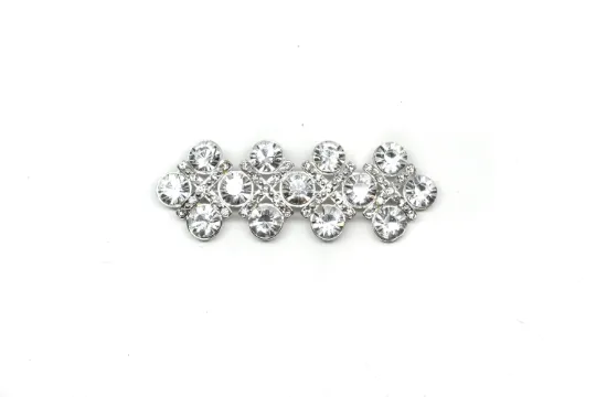 Crystal Rhinestone Brooch With Pin 3" x 1" - 1 Piece