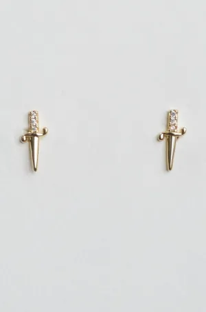 Dagger Stud In Gold