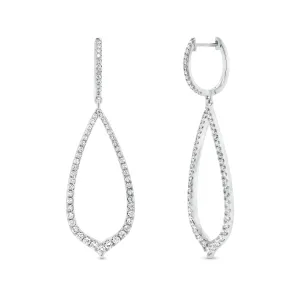 Diamond Arabesque Drop Earrings