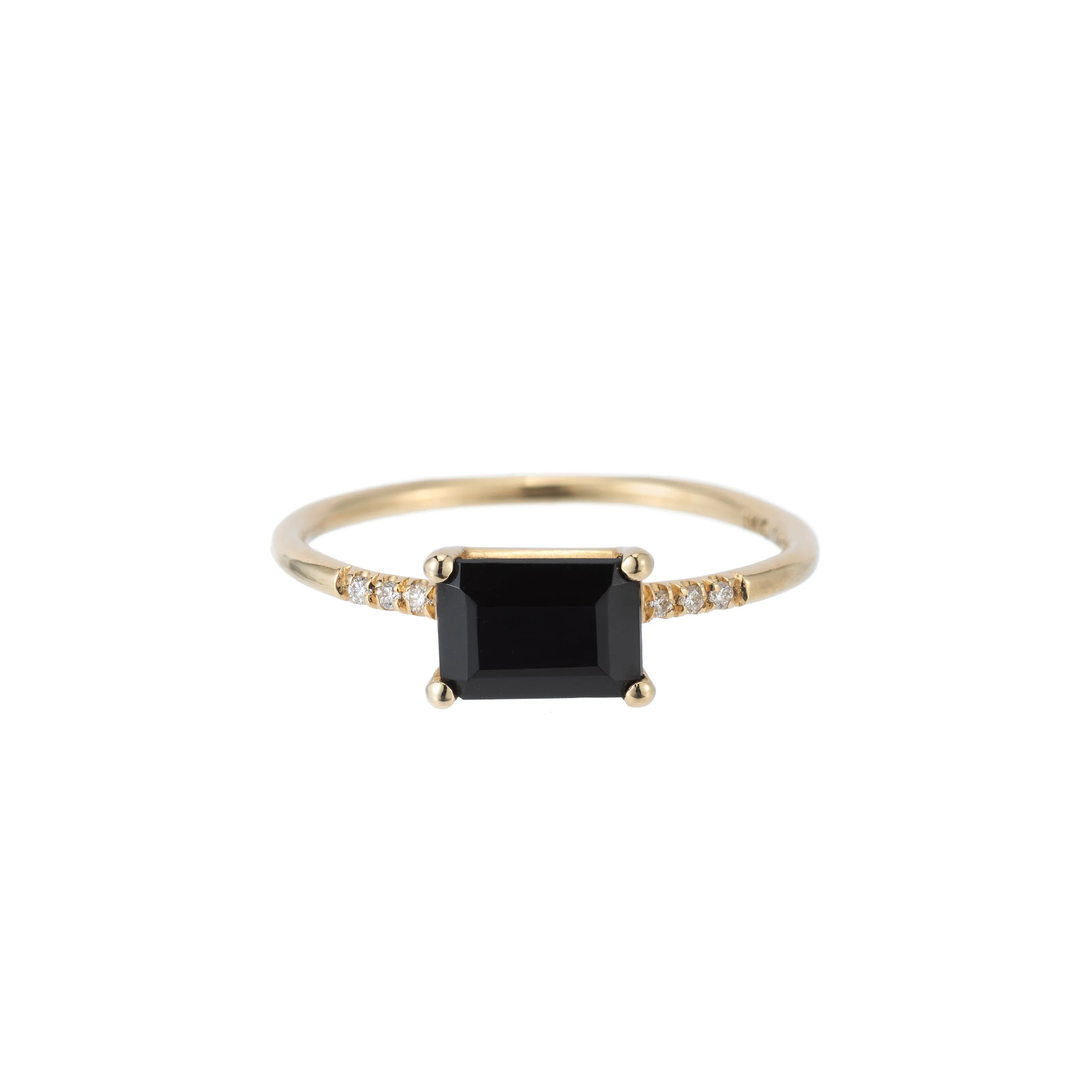 East West Onyx Equilibrium Ring (ready to ship option)*