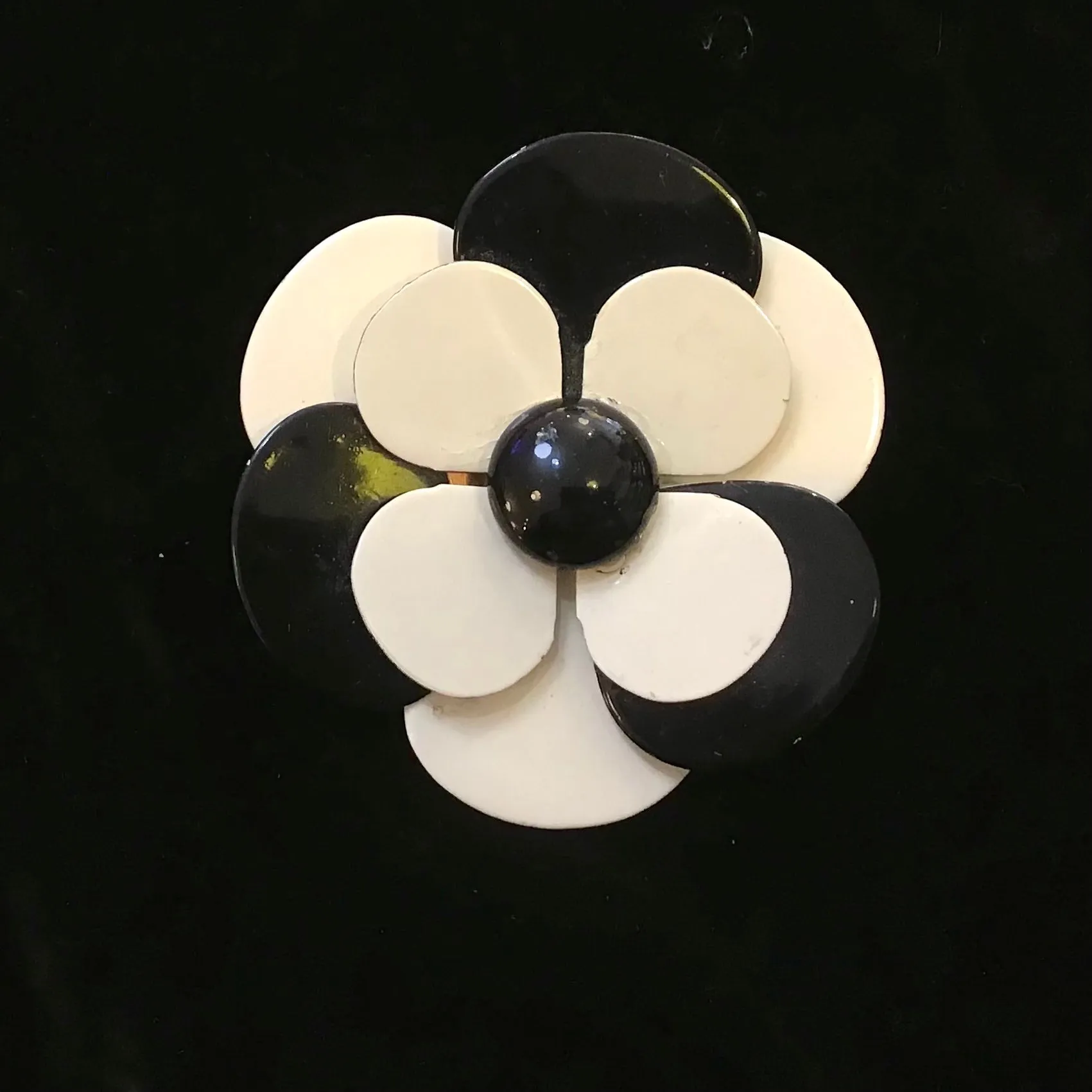 Enamel Flower Brooches