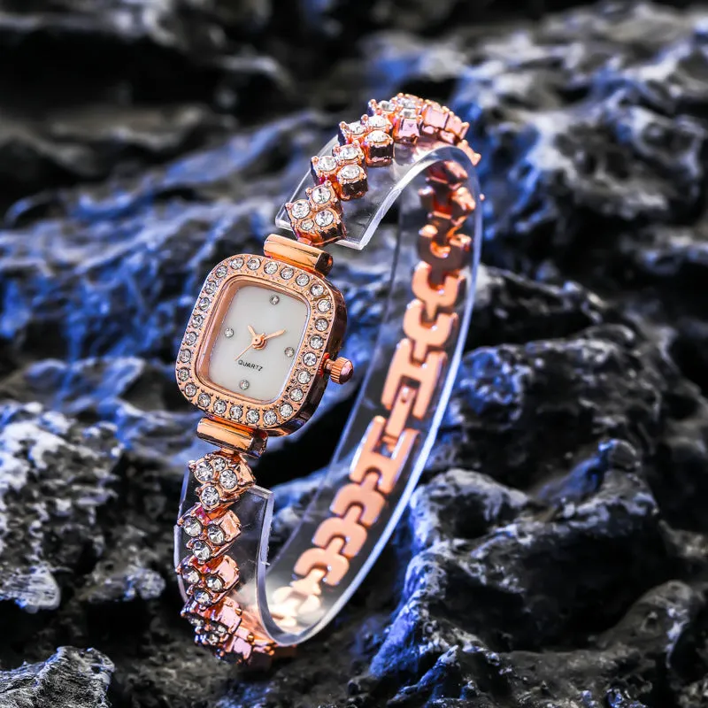 Fashion Luxury Full Diamond Ladies Bracelet Watch Ladies Ladies Clock