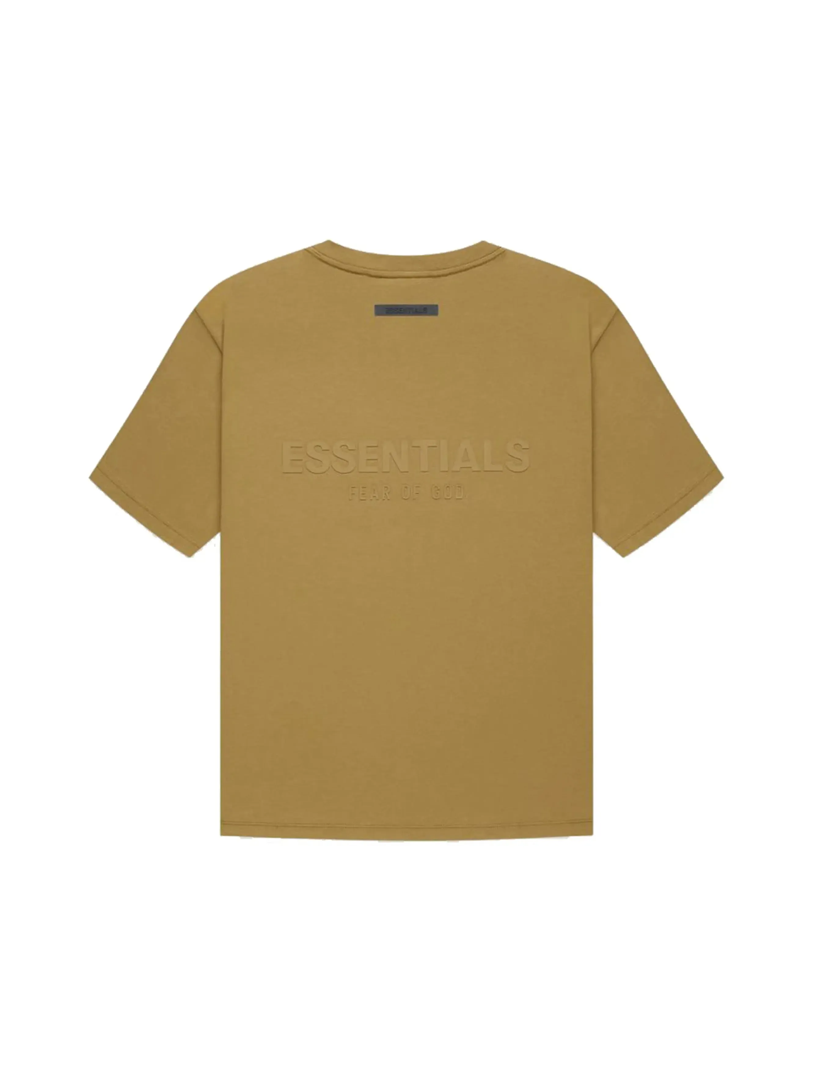 Fear Of God Essentials Back Logo Boxy Tee Amber (FW21)