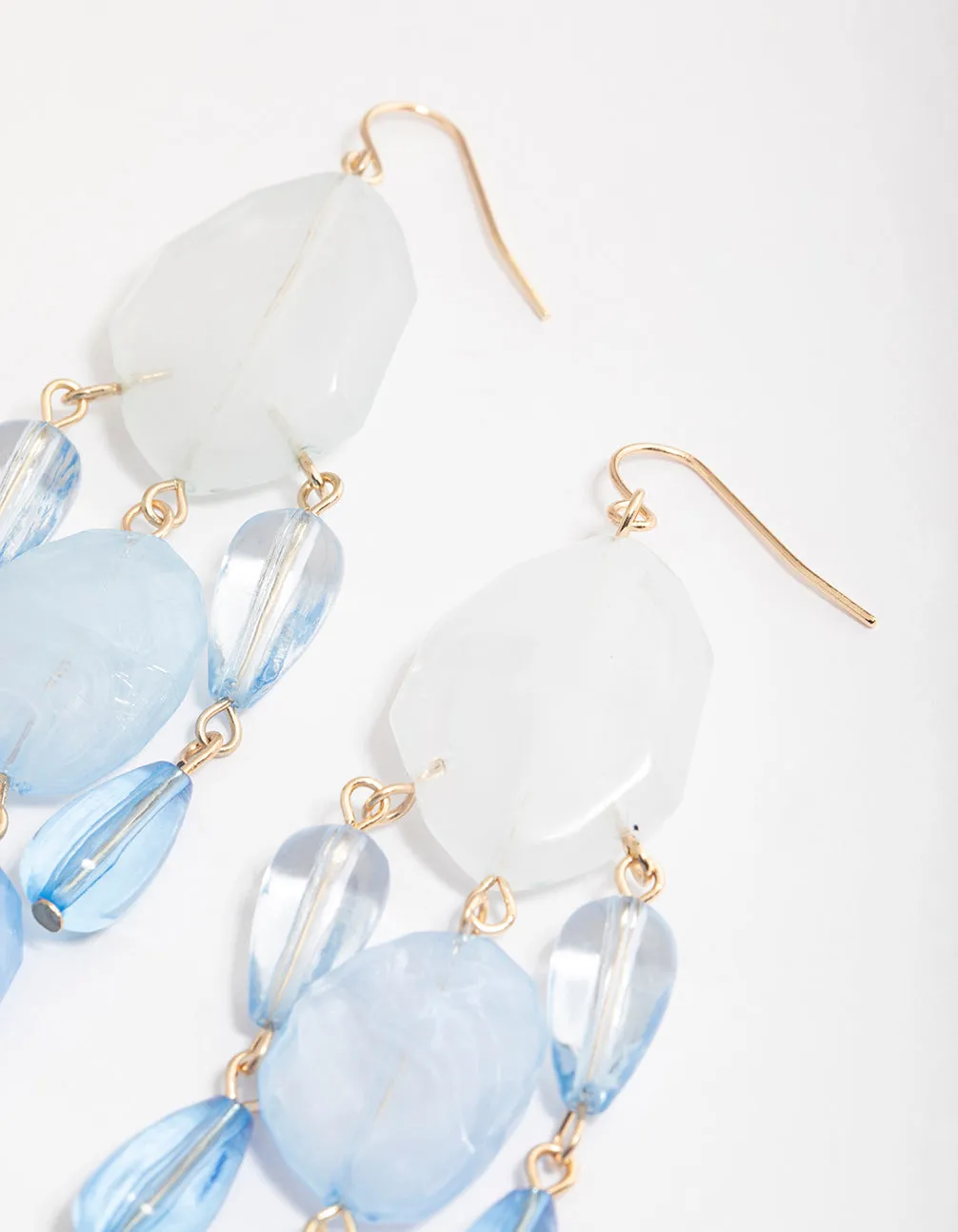 Gold Ombre Stone Drop Earrings