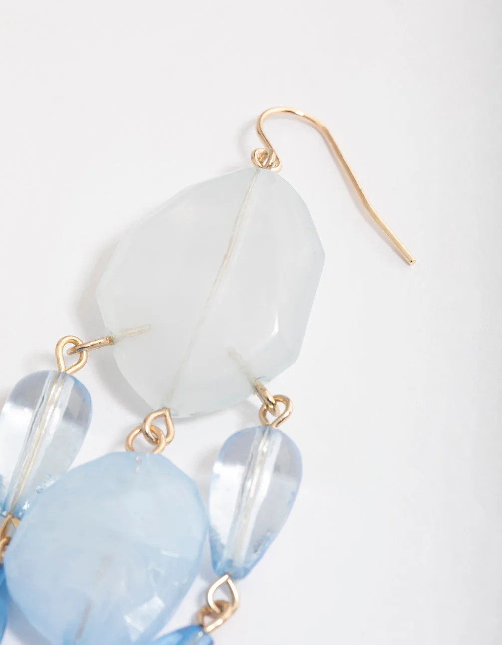 Gold Ombre Stone Drop Earrings