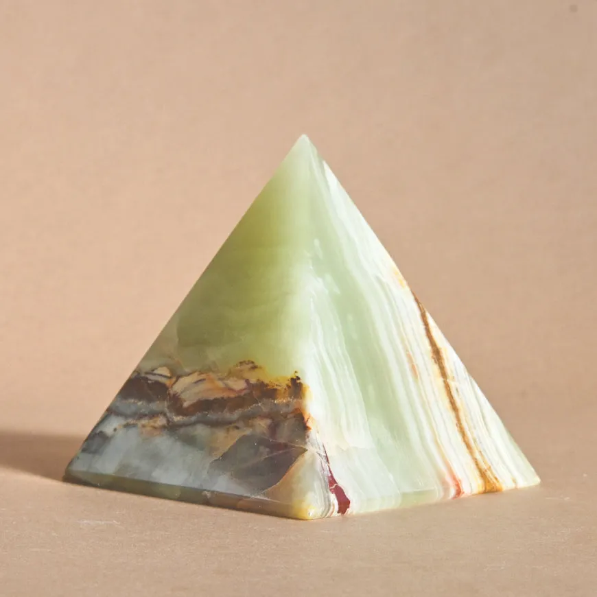 Green Onyx Pyramid