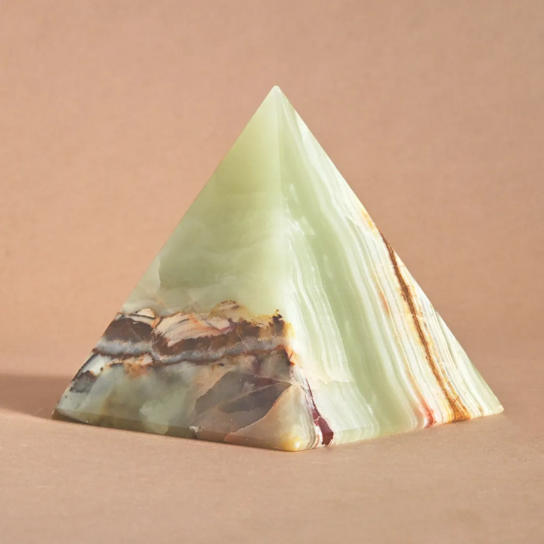 Green Onyx Pyramid