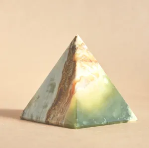 Green Onyx Pyramid