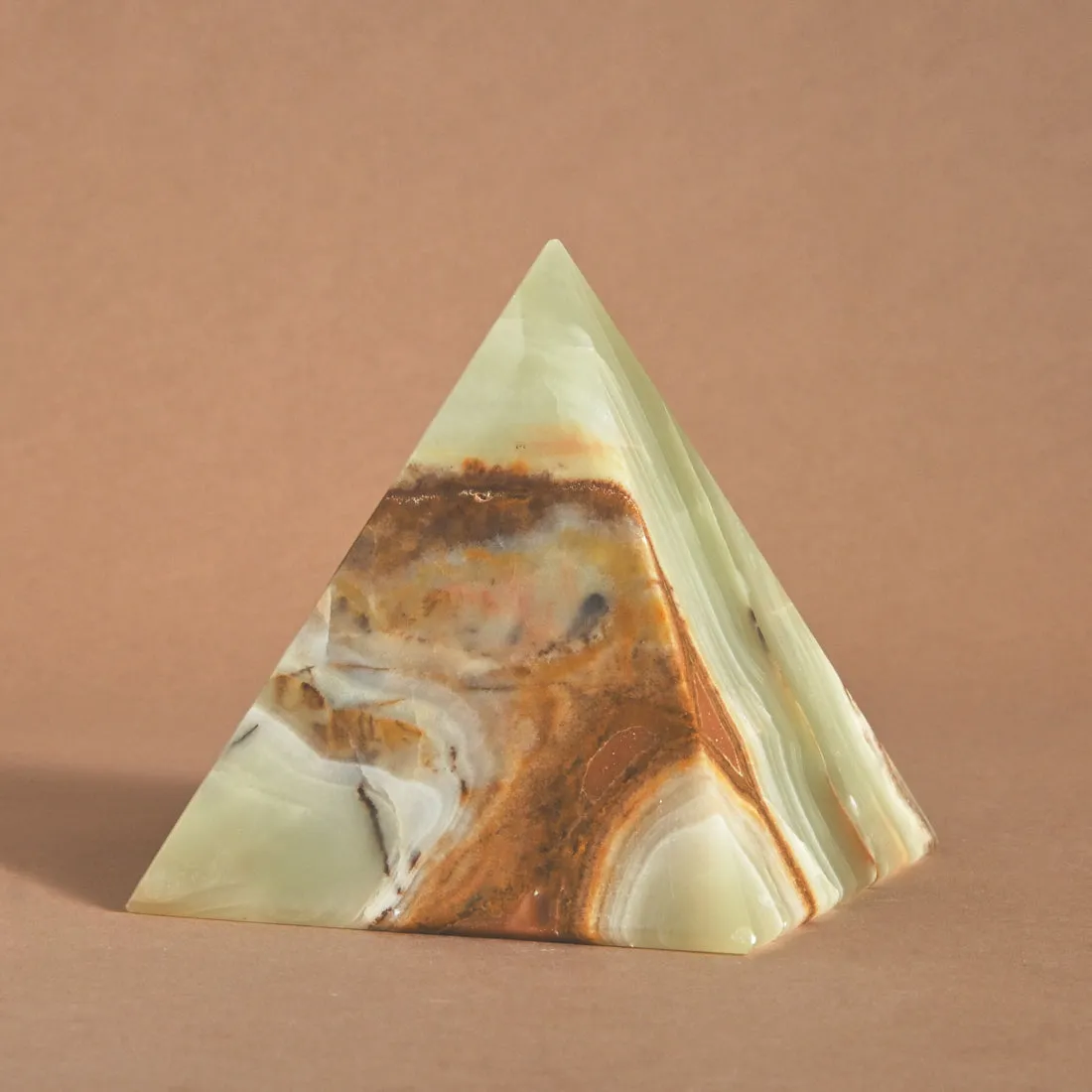 Green Onyx Pyramid