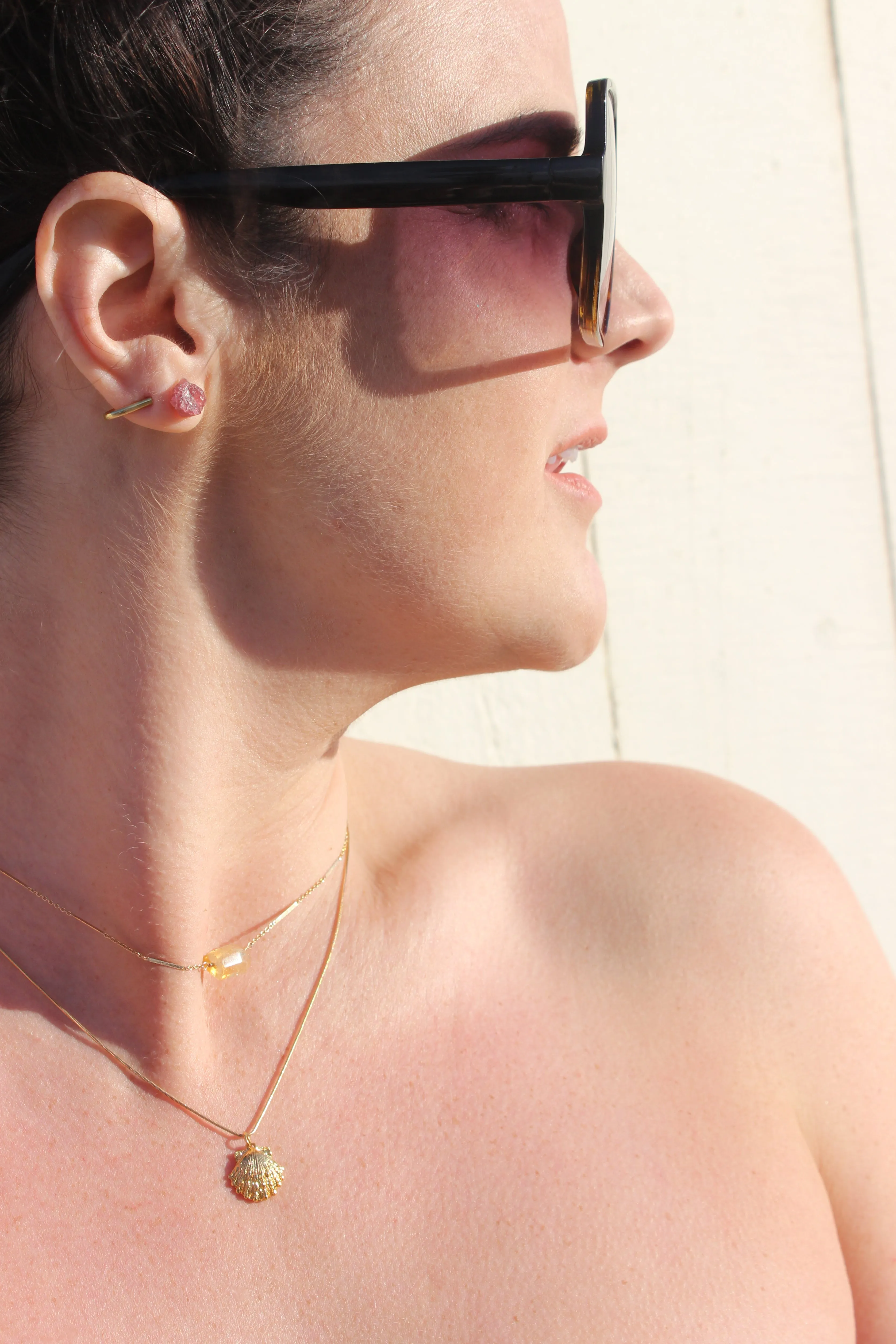 Home // Stud Earlobe Cuff, Gold Fill, Sterling Silver, Simple Earring // BH-E026