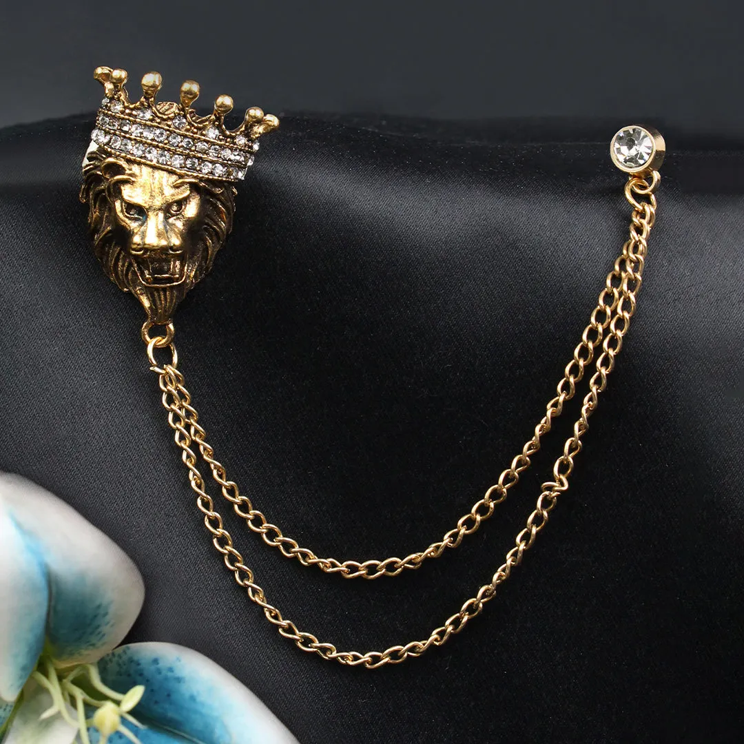 Kavove Regal Pride Golden Colour Brooch