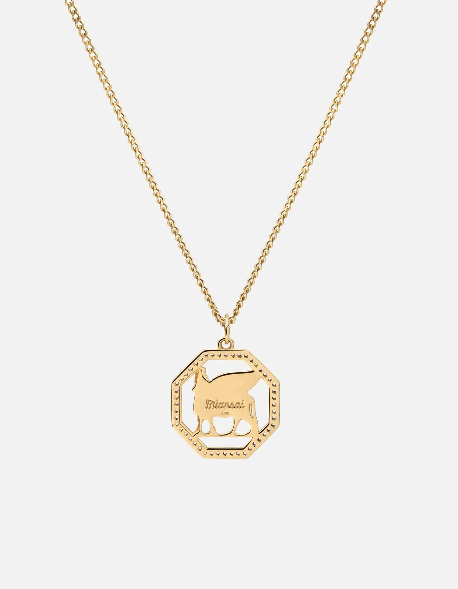 Lamassu Necklace, Gold Vermeil/Sapphire