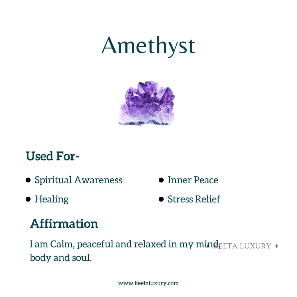 Leaf - Amethyst Stud