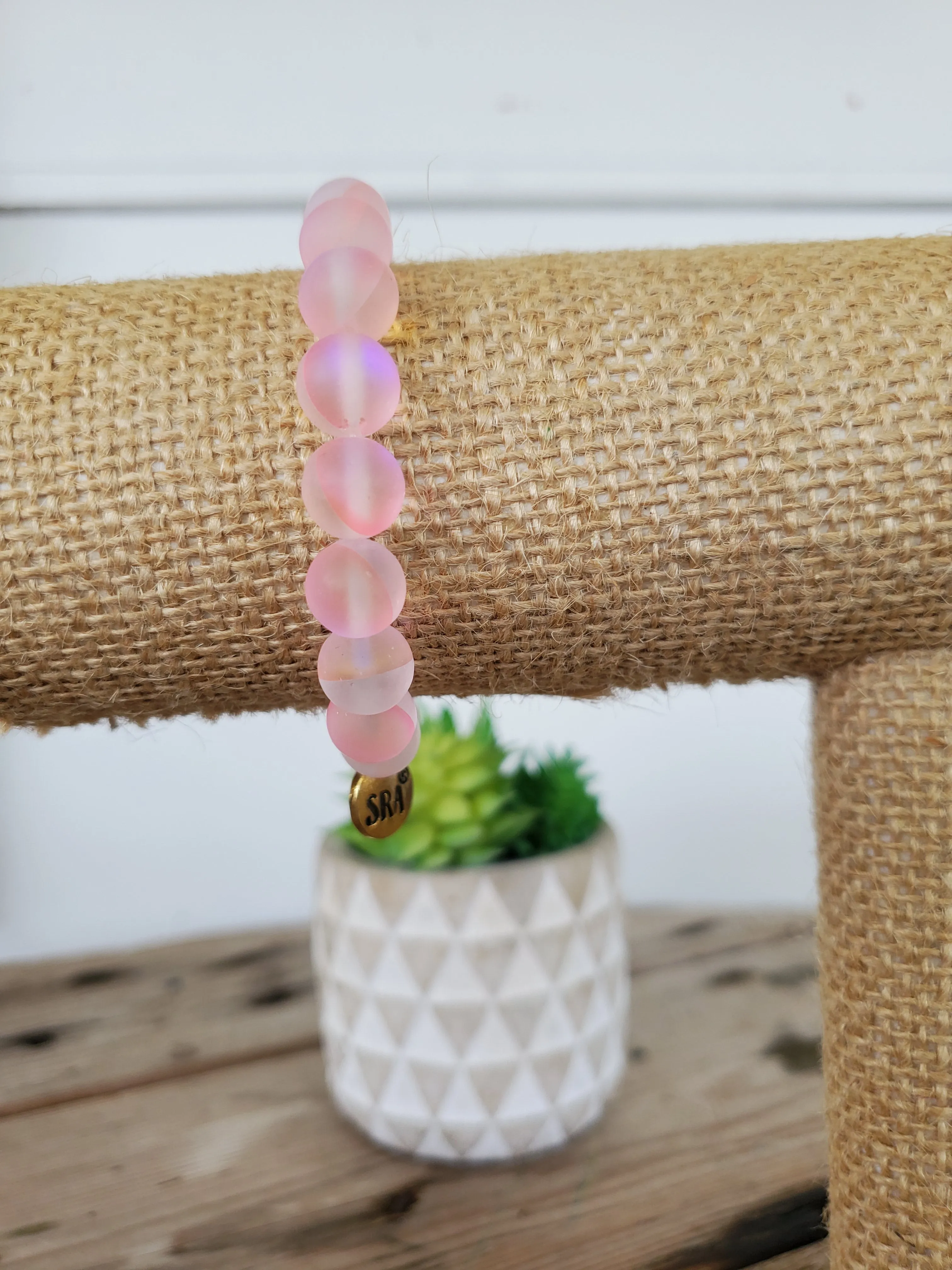 Light Pink Moonstone Bracelet