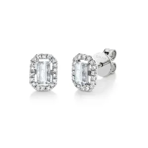 MINI ME DIAMOND HALO STUDS