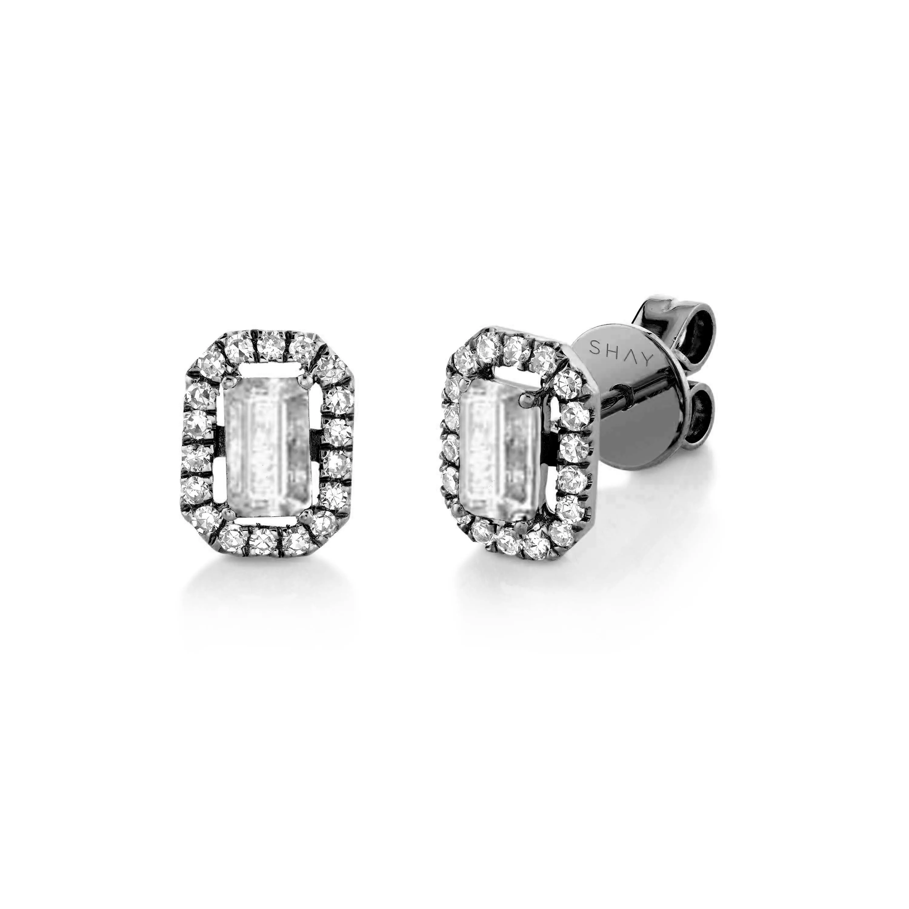 MINI ME DIAMOND HALO STUDS