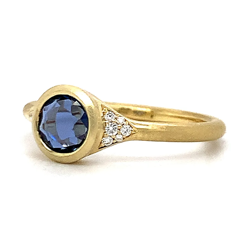 Montana Yogo Sapphire Engagement Ring - "Ferry Lake"