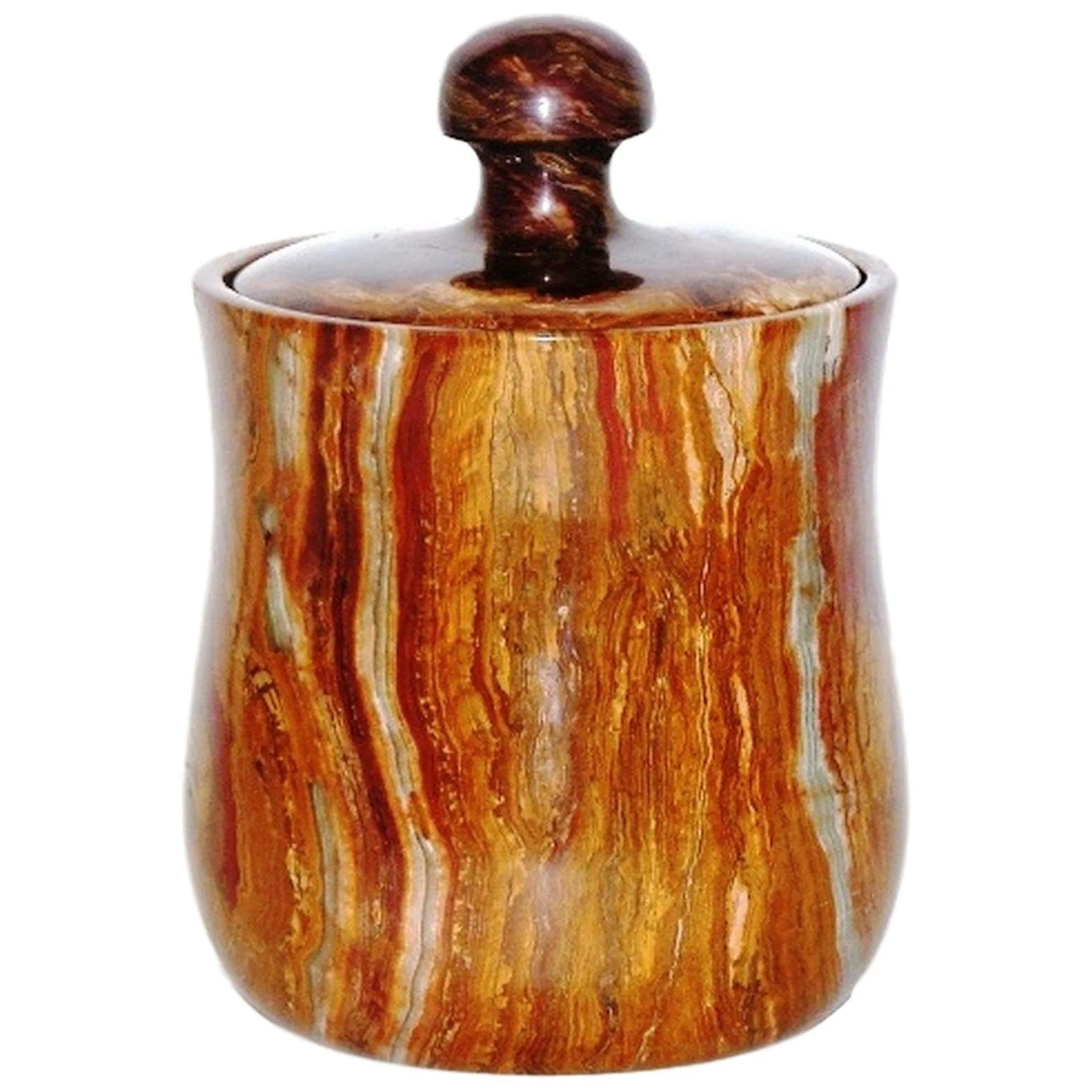 Multi Brown Onyx Modern Kitchen Canister | 8 inches Canister