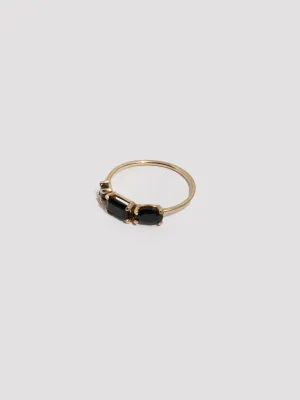 Multi-Faceted Onyx Ring - Archival Collection