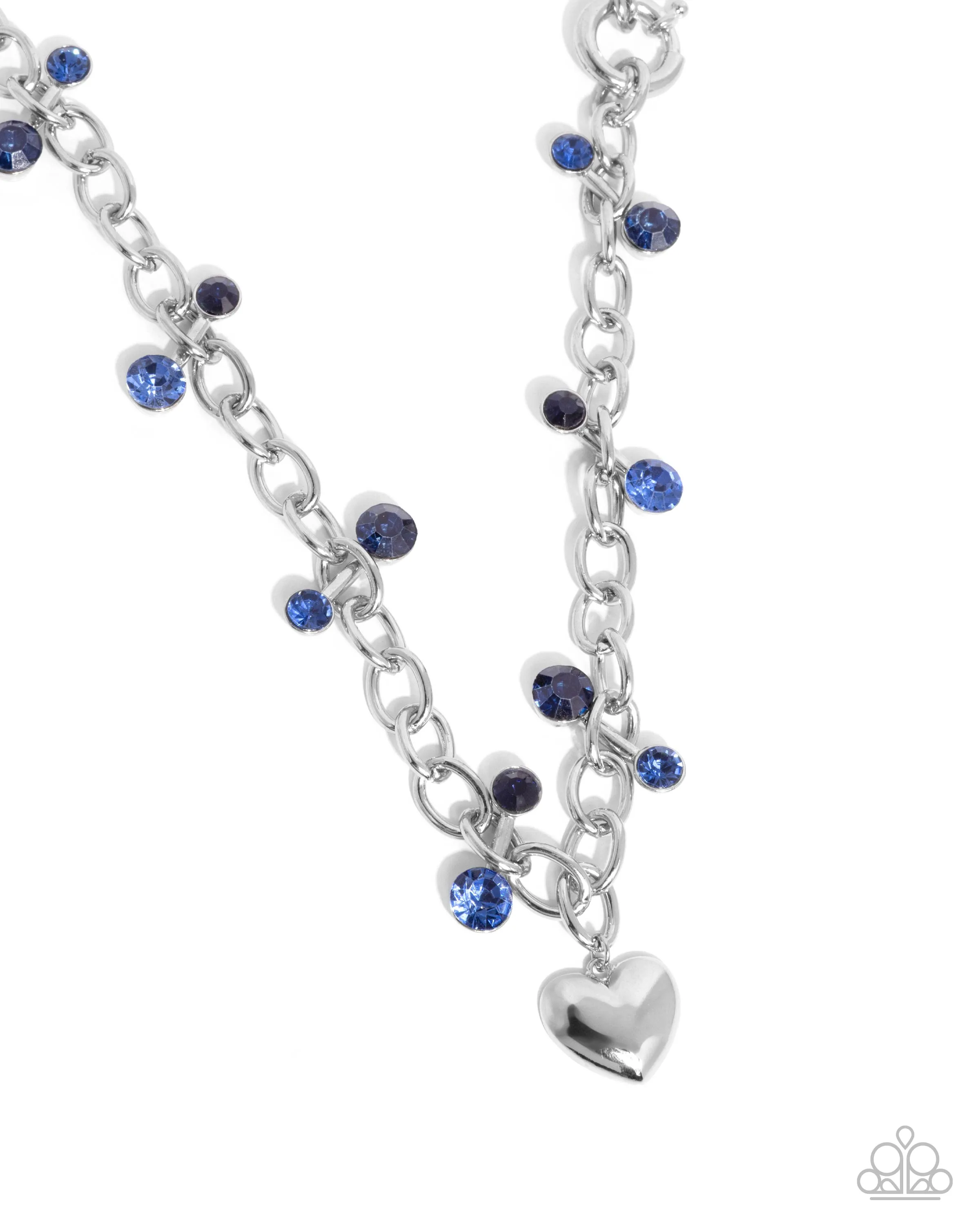 Necklace Seesaw Statement - Blue SET